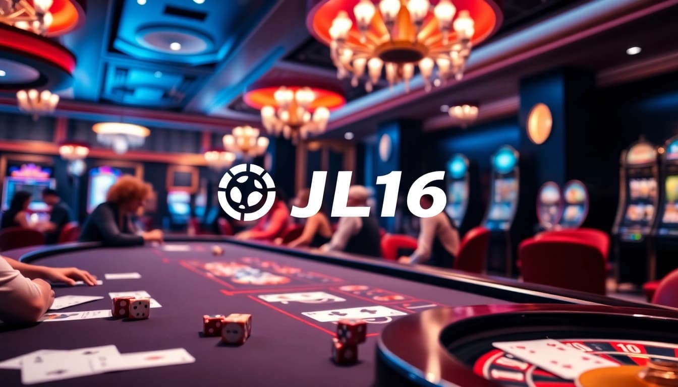 Experience thrilling gameplay with JL16 at a luxurious online casino table.