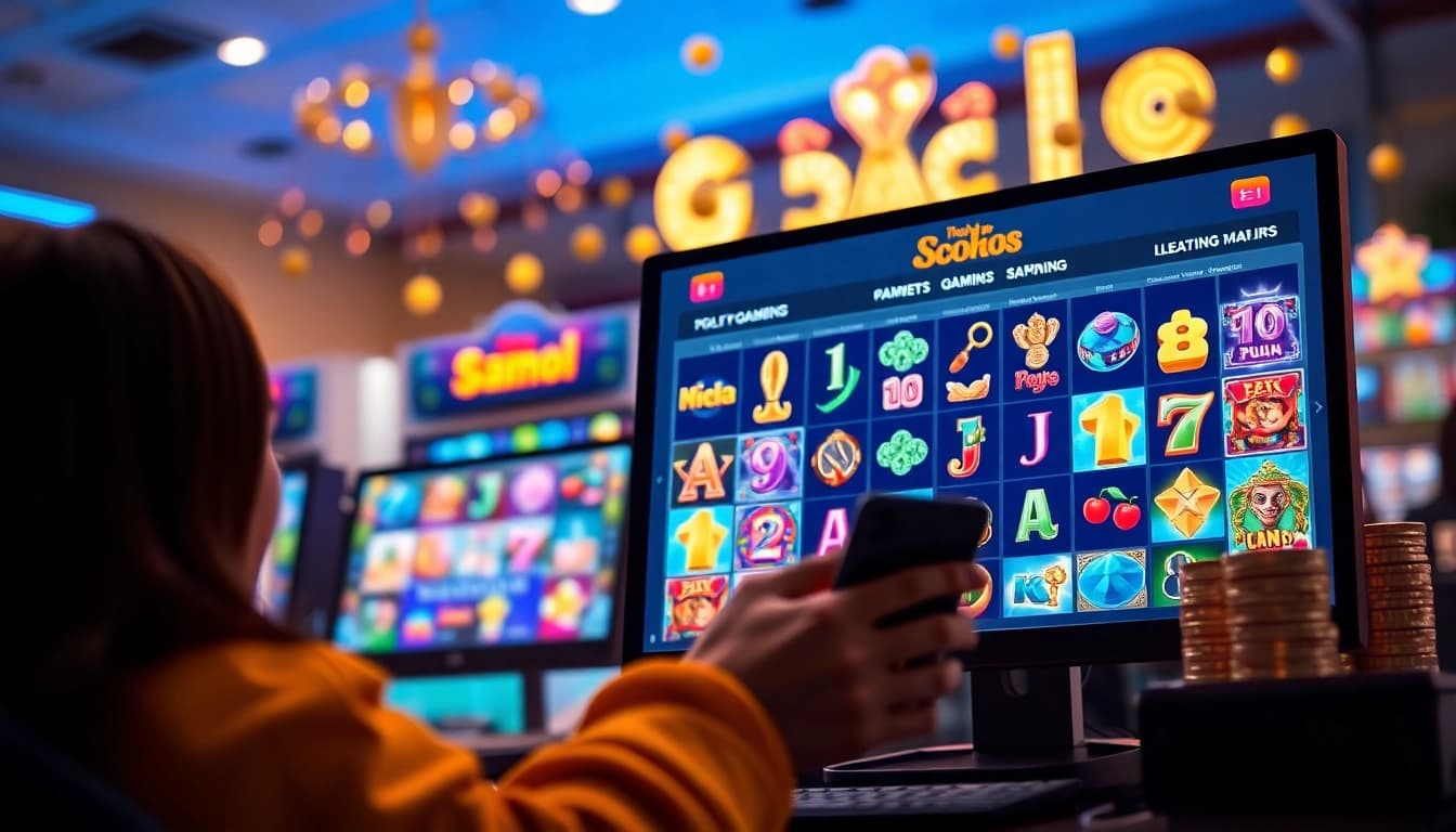Engaging online gaming scene showcasing slot dana with colorful graphics and a happy user experience.