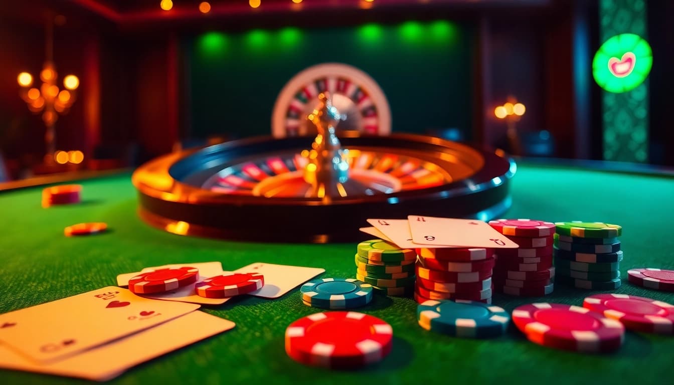 Experience the thrill of winning at Win55 with vibrant casino gaming elements.