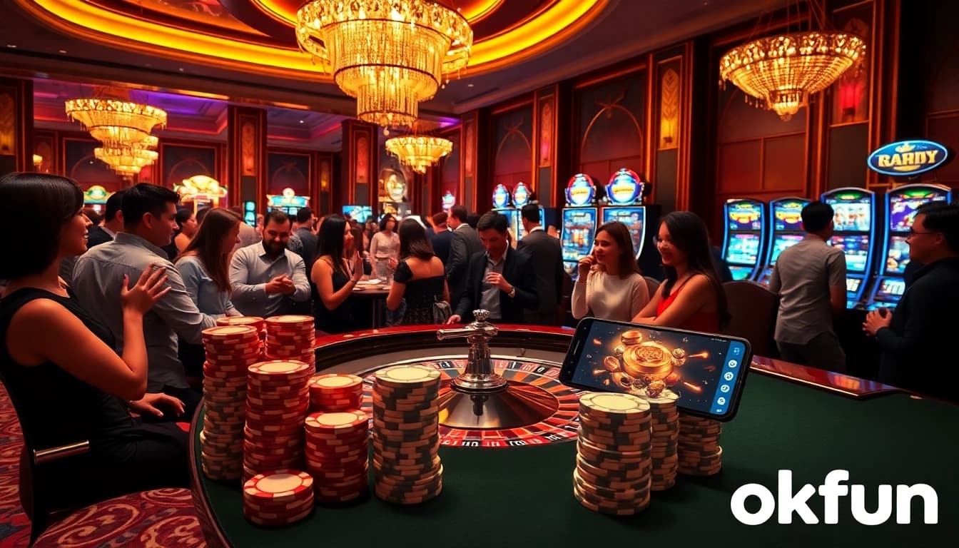 Experience the excitement of gambling at okfun with thrilling casino games and vibrant players.