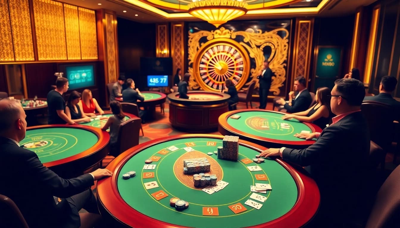 Experience the excitement of MM88 Casino with vibrant tables and thrilling games.