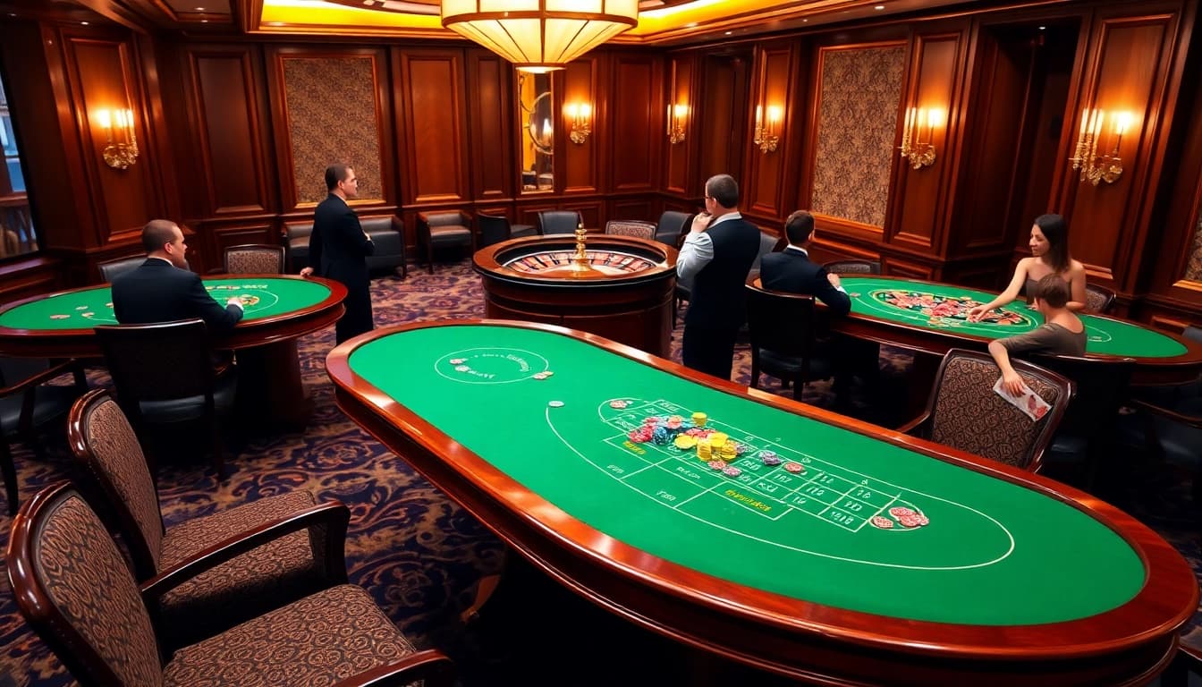 Experience luxury gaming excitement at https://rr99.center/ with poker and roulette in a vibrant casino.