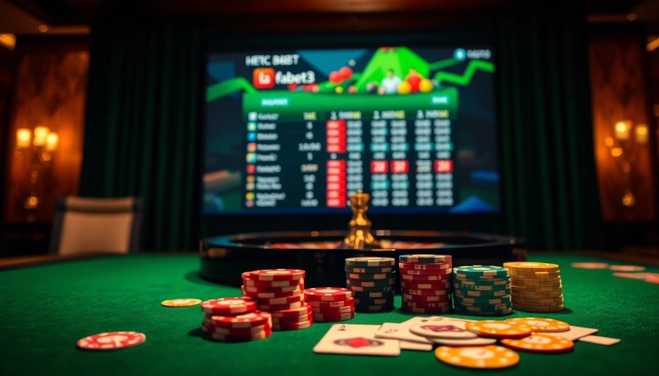 Experience the thrilling atmosphere at https://fabet3.com/ with vibrant casino tables and engaging games.