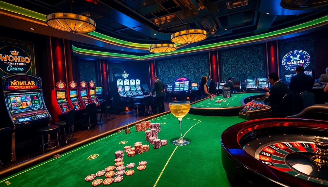 Nohu-themed cocktail adds flair to an exciting casino poker scene.