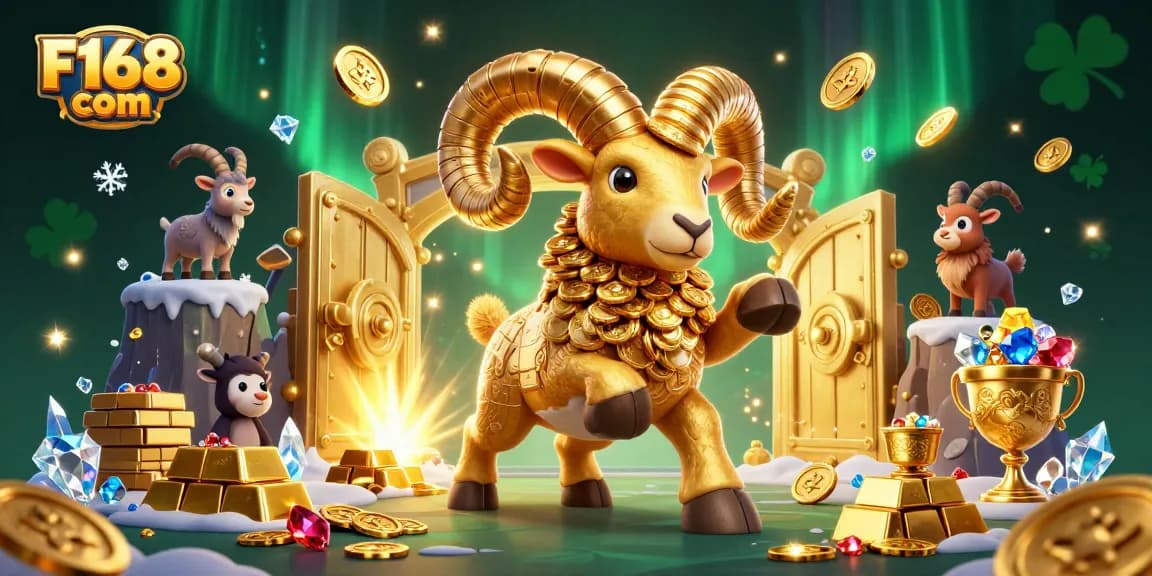 Join the excitement with F168 com showcasing golden treasures and thrilling casino gameplay.