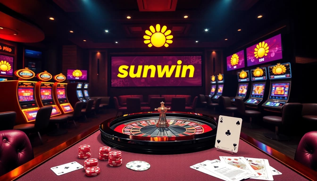 Engage in thrilling online gambling at sunwin with vibrant casino tables and exciting gaming interfaces.