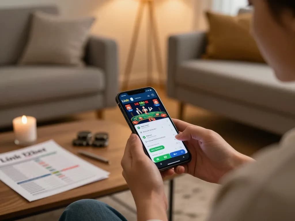 Kết nối với Link 12bet trên smartphone để khám phá chiến lược và lối chơi cá cược trực tuyến.