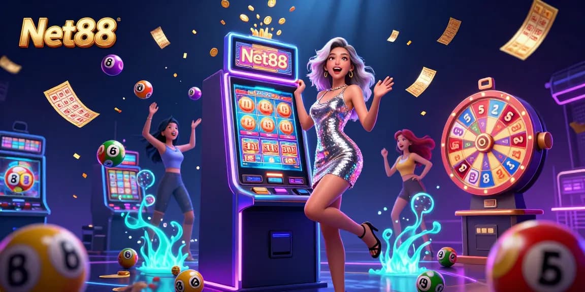 Experience the thrill with Net88 as stunning visuals capture a jackpot celebration!