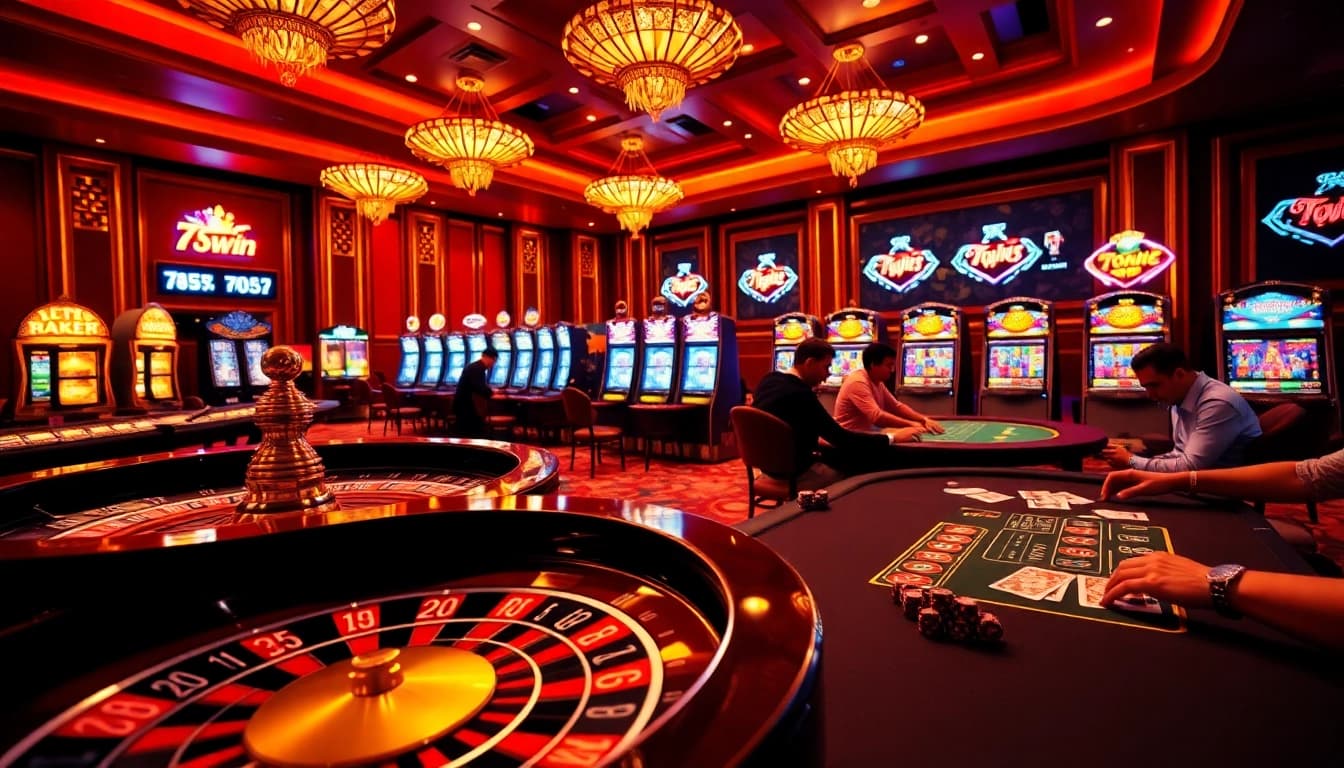 Experience the thrill of gameplay at 789win's vibrant casino tables with roulette and poker excitement.