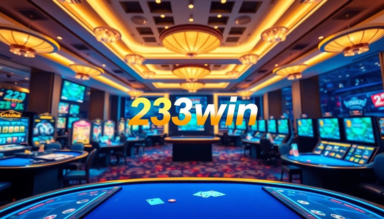 23win online casino showcasing vibrant gaming atmosphere with players engaged in popular games.