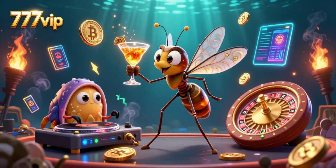 Experience 777vip's vibrant casino world with iconic characters and dazzling gaming elements.
