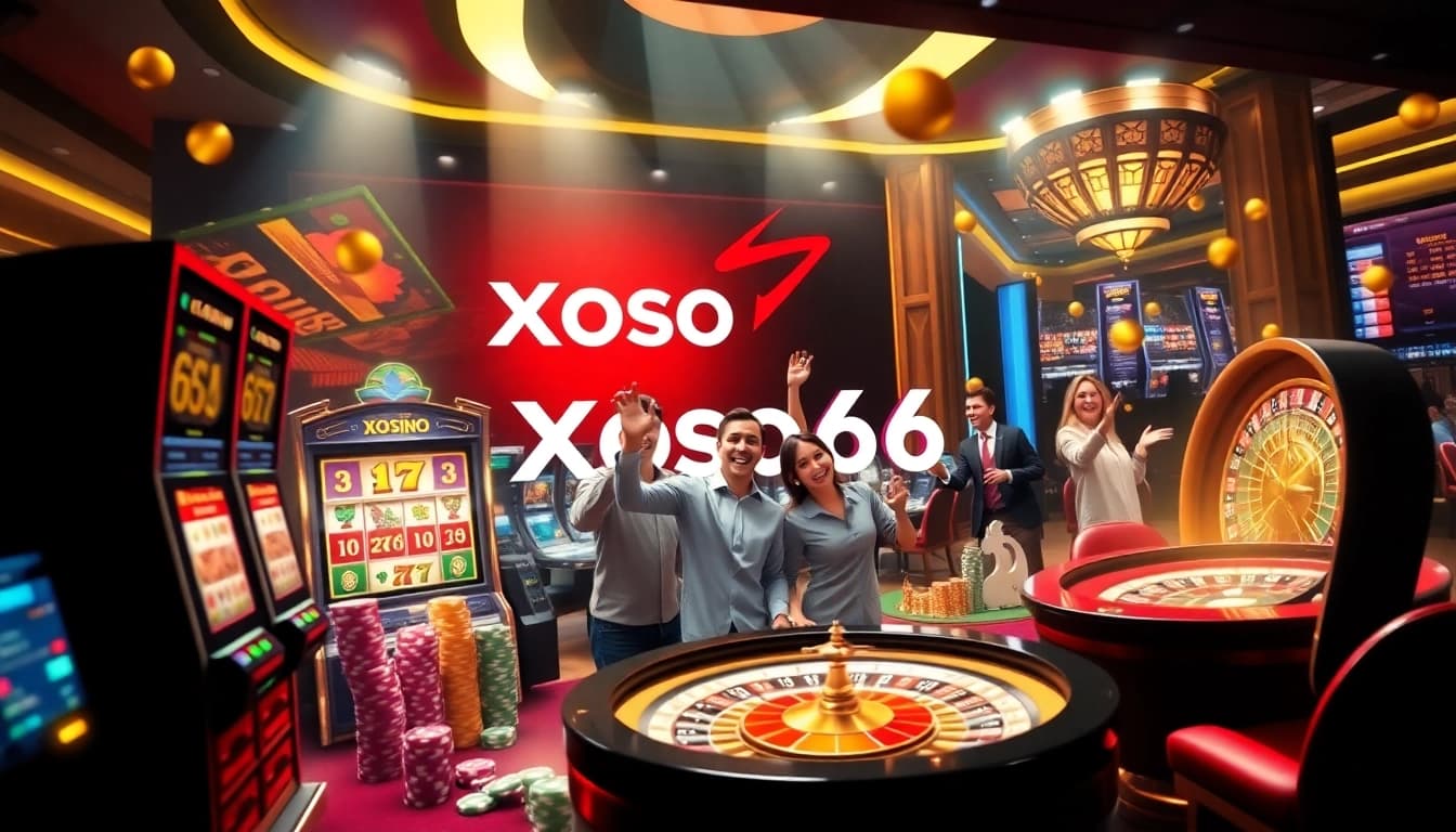 Engage in thrilling gameplay at Xoso66 with vibrant casino elements.