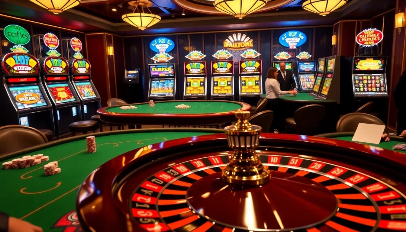 Experience the thrill of ทางเข้า soibet ล่าสุด with a luxurious casino ambiance filled with gaming excitement.