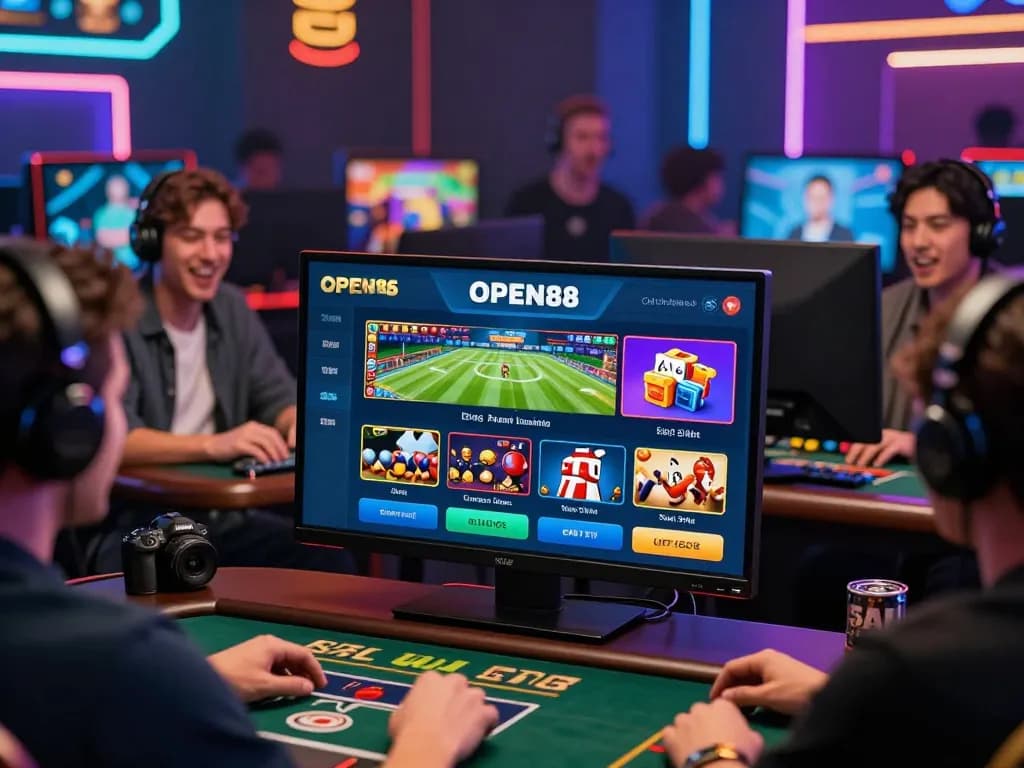 Exciting gaming scene at https://open88.supply/ showcasing online players enjoying a diverse range of secure betting activities.