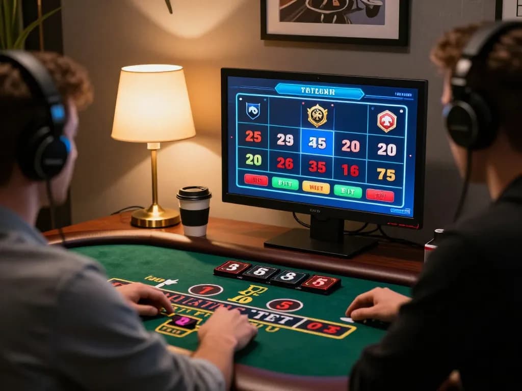 Player engaging in live dealer Baccarat on F168 platform, modern setup with focused atmosphere