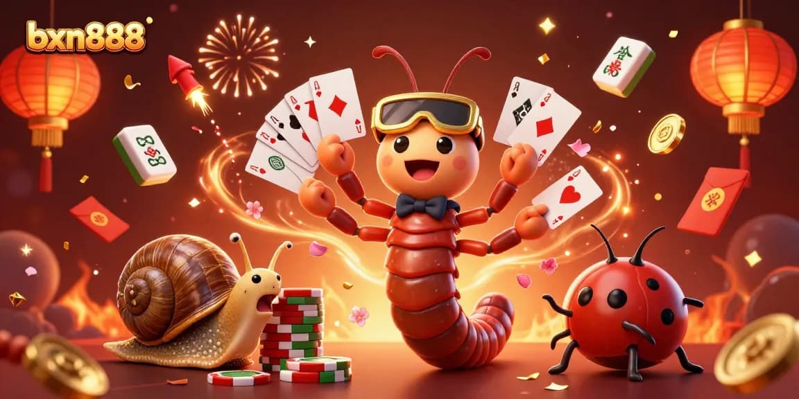 Join exciting gaming action with bxn888 featuring a colorful 3D dealer and vibrant casino elements