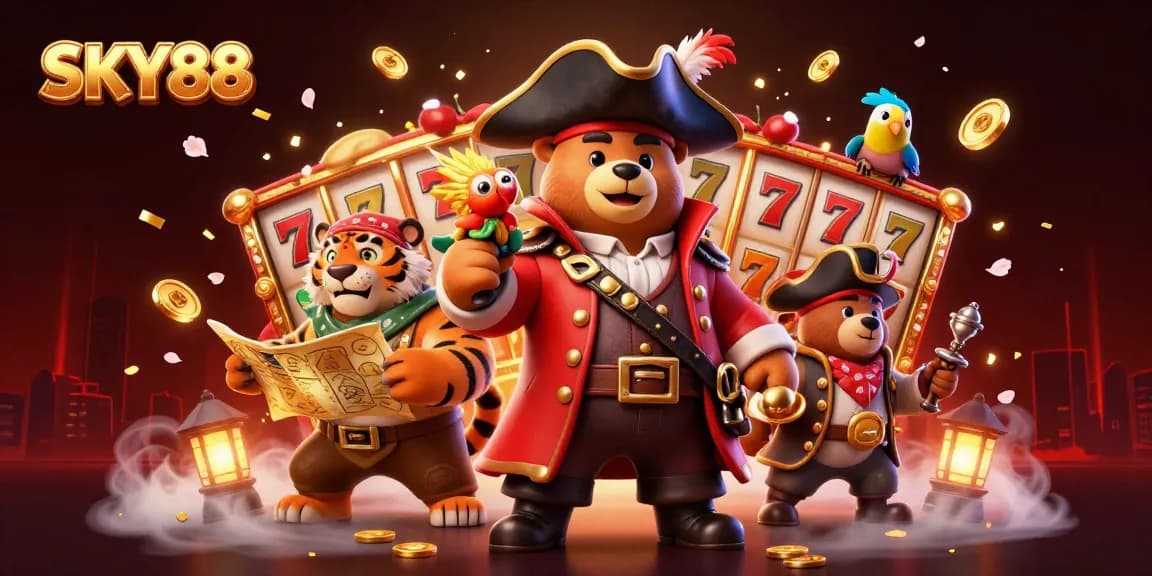 Experience the excitement of joint gambling adventures with SKY88's vibrant slot games.