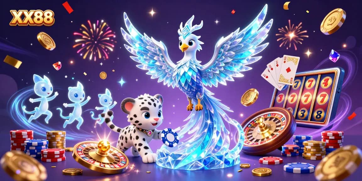 Engage with the vibrant world of XX88's online casino, featuring stunning characters and thrilling gaming elements.