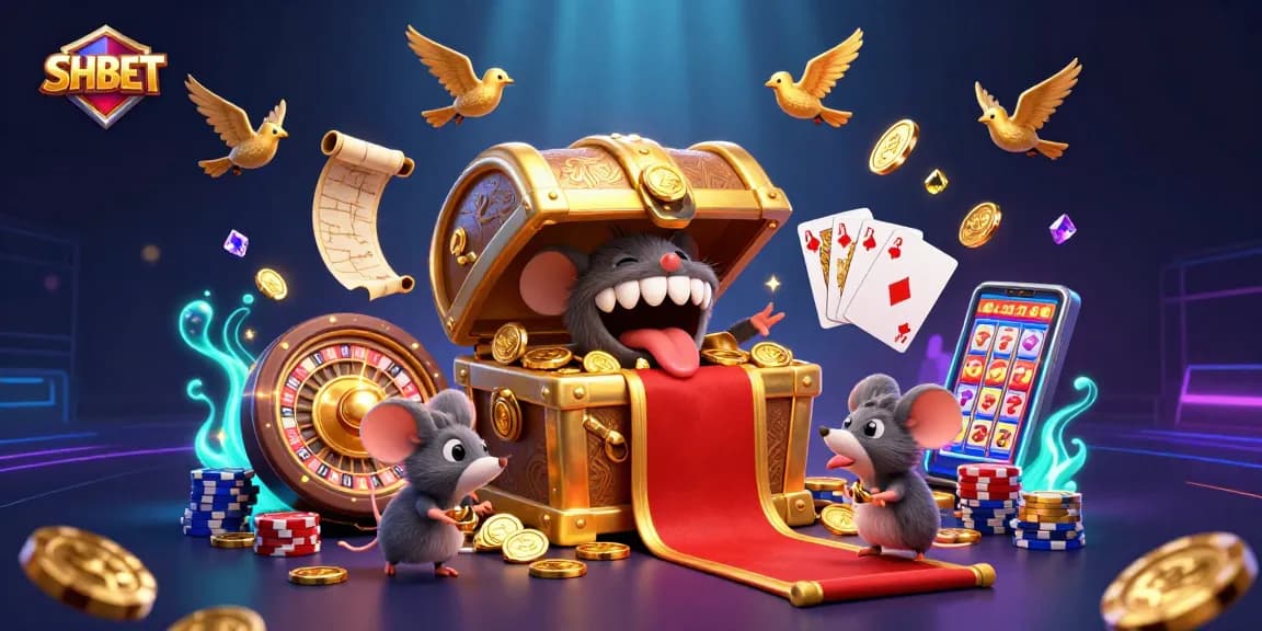 Win big with SHBET at the exciting adventure of our 3D casino treasure hunt scene.