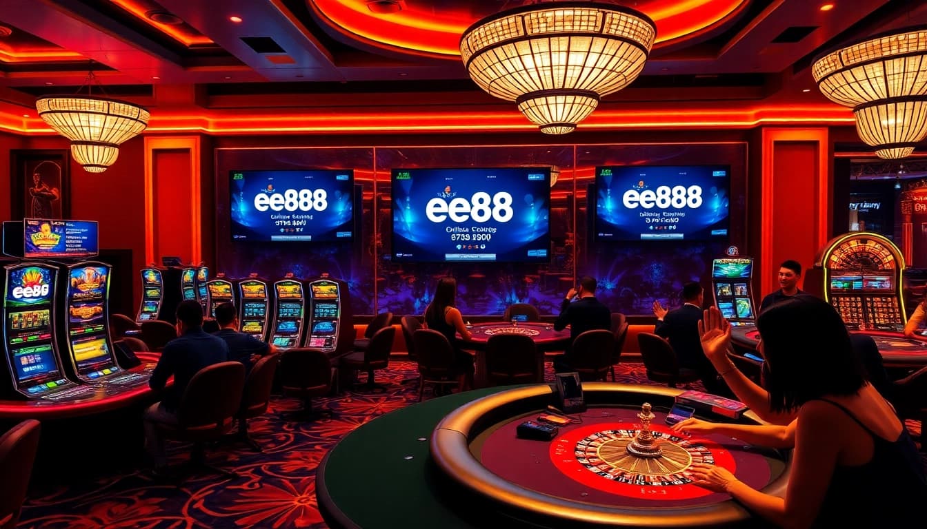 Experience the excitement of gambling at Ee88 with vibrant casino games and enthusiastic players.