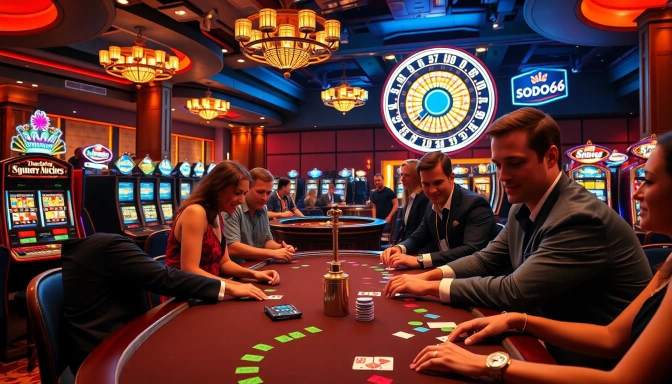 Experience the thrill of winning at SODO66 casino with vibrant tables and exciting games.