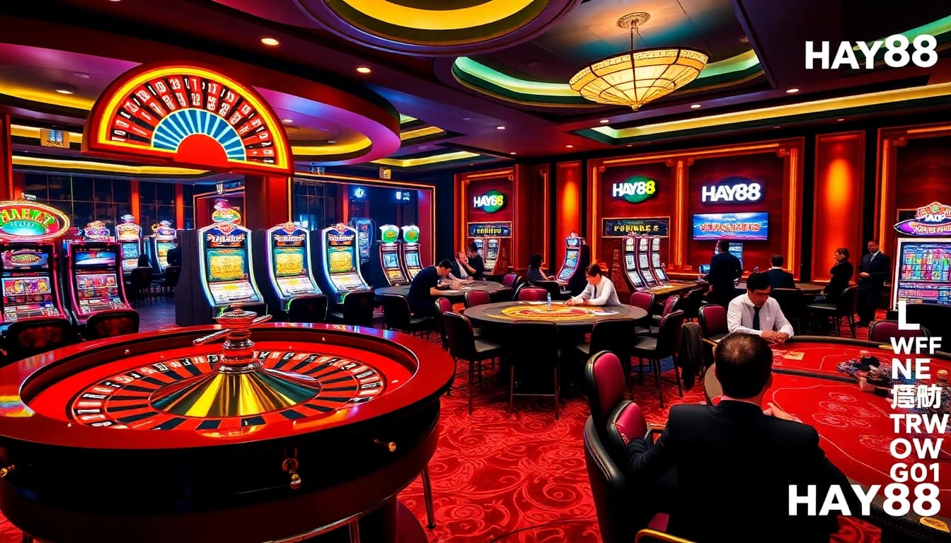 Experience thrilling action at Hay88 casino with lively games and vibrant atmosphere