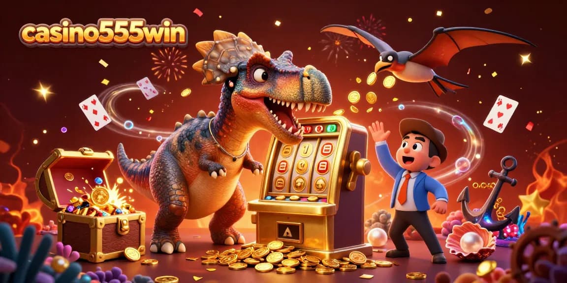 Experience thrilling wins at casino555win as a pachycephalosaurus hits the jackpot!