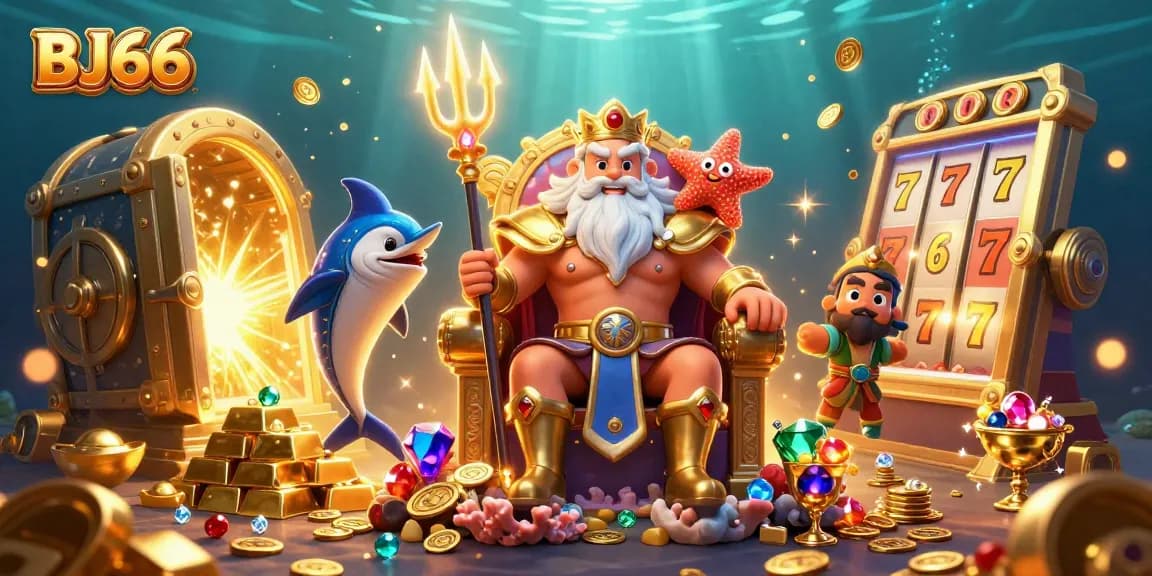 Engage with BJ66's thrilling slots featuring vibrant characters and dynamic gaming assets.