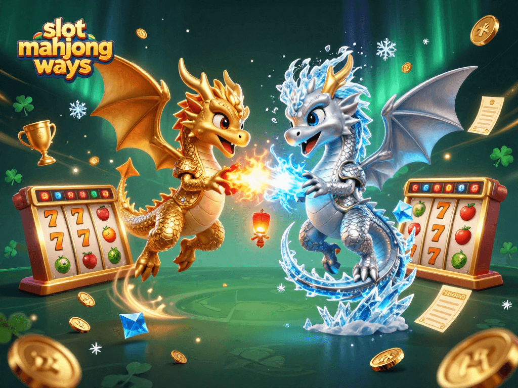 Play the thrilling slot mahjong ways game featuring dynamic 3D dragons and casino elements.