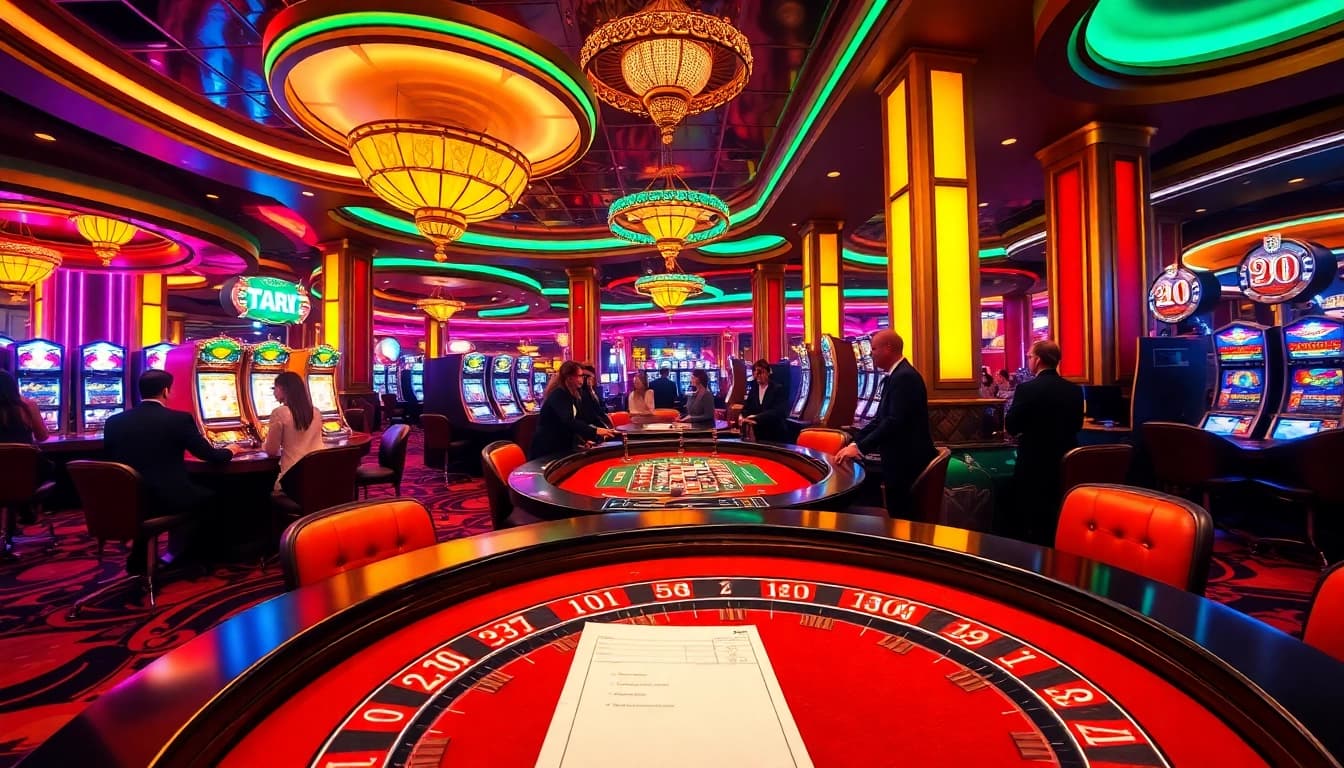 Players enjoying games at G28, a premier online gambling platform, showcasing casino excitement and luxury.