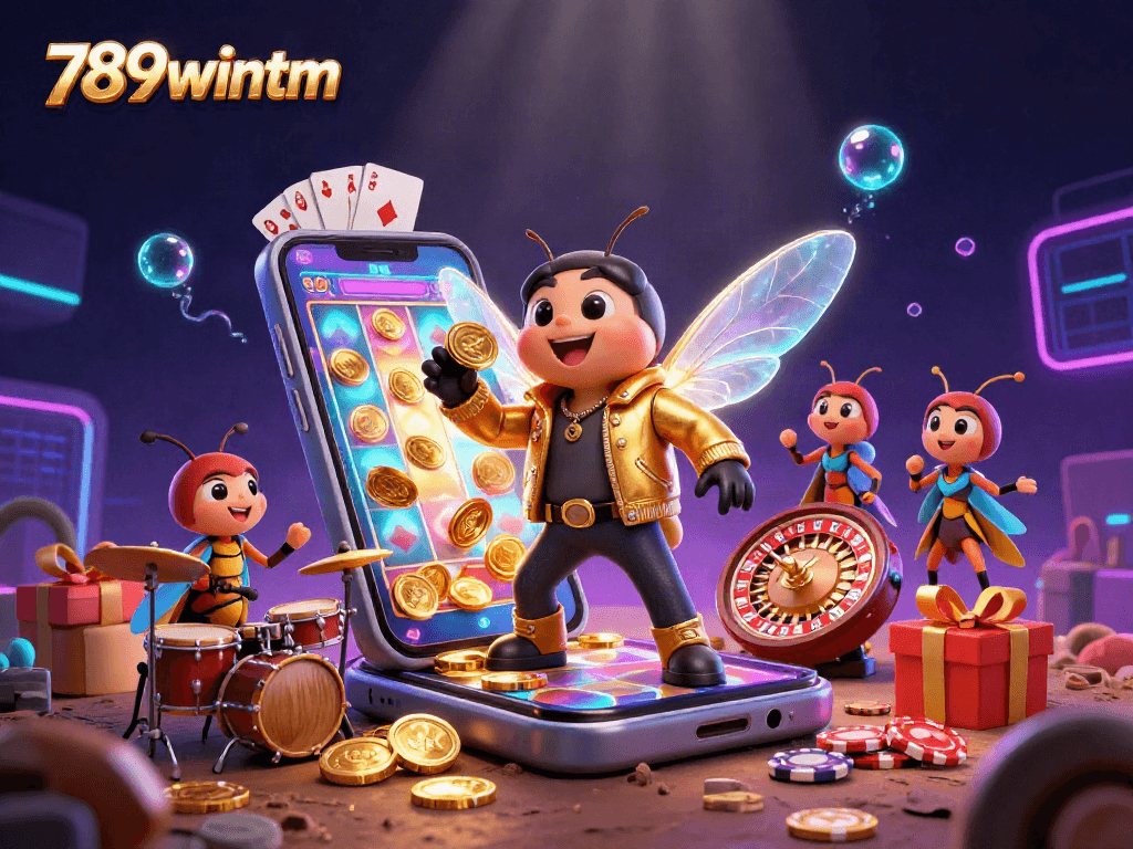 Engage in thrilling slots with 789wintm featuring rock star characters and vibrant game elements.