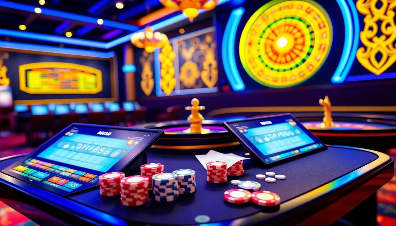 Experience Lô đề online thrill with digital betting slips and professional casino ambiance.