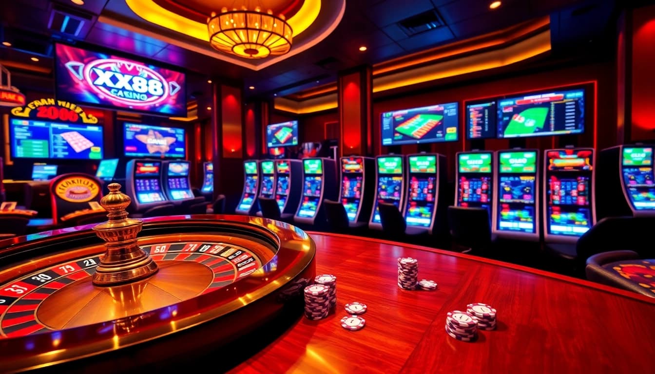 Players engaging in thrilling games at XX88's upscale online casino platform.