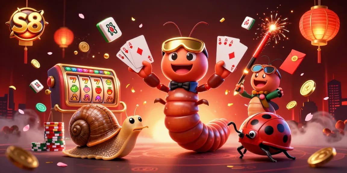 Experience thrilling gameplay at S8 casino with stunning visual elements and interactive characters.