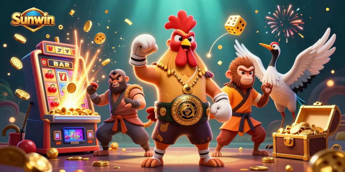 Engage with Sunwin's thrilling 3D gaming experience featuring dynamic characters and jackpot action.