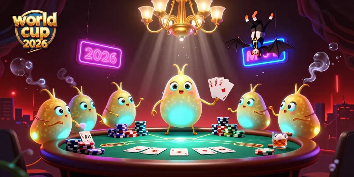 Experience the thrill of betting at the world cup 2026 event with vibrant casino lights and glowing elements.