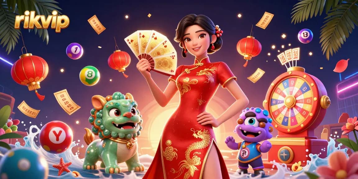 Engage with rikvip's vibrant lottery excitement featuring games, prizes, and visual richness.