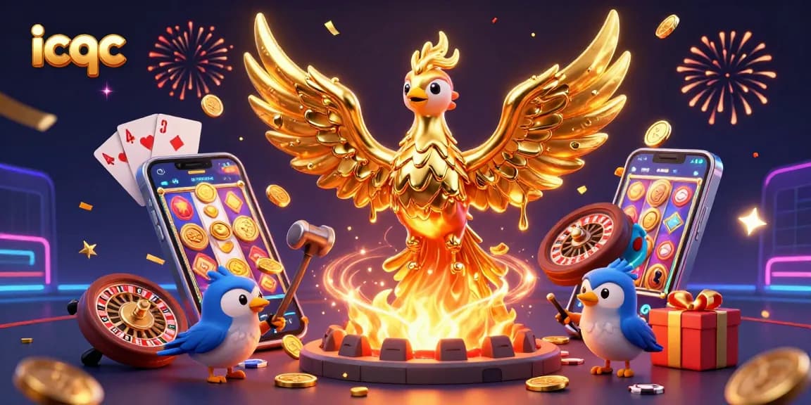 Experience the thrill of winning at icqc credit card casinos with golden coins and vibrant slot games.