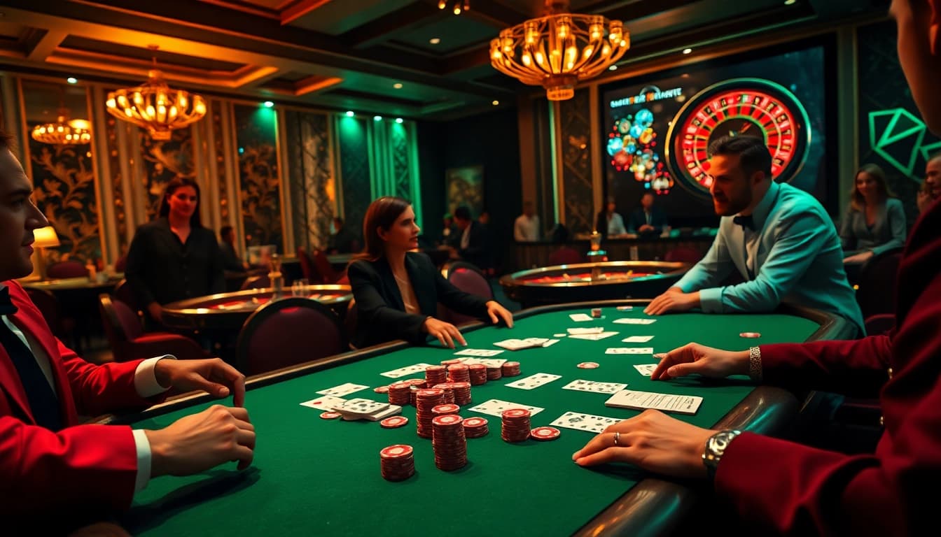 Experience thrilling poker games at 8XX casino with high-stakes action and vibrant ambiance.