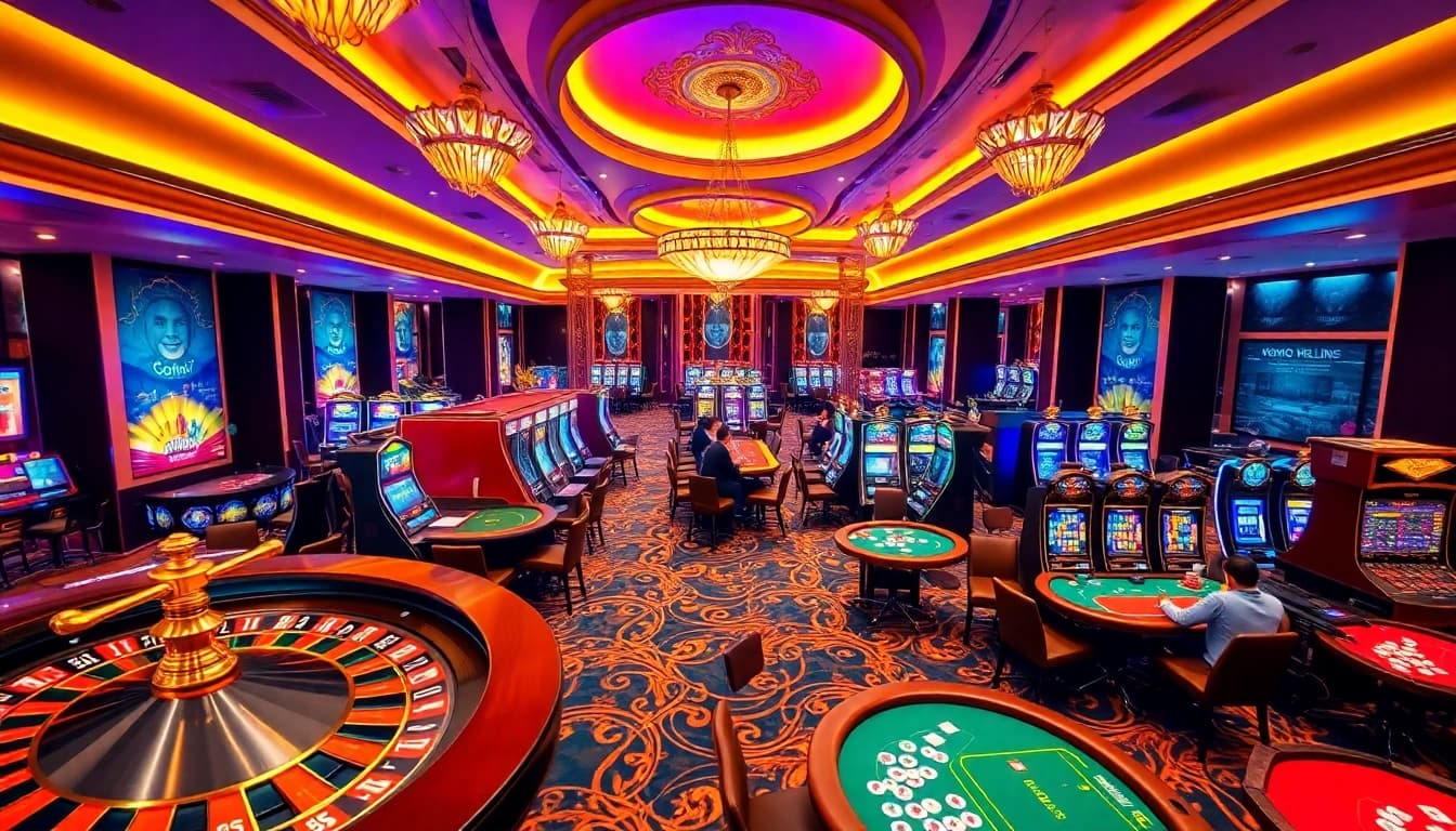 Experience the thrill of Bomwin with exciting casino games and vibrant gaming atmosphere.