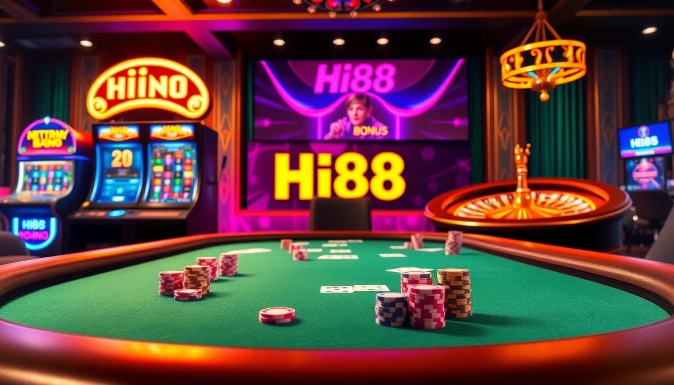 Join the winning tables at Hi88 with engaging poker action and vibrant casino atmosphere.
