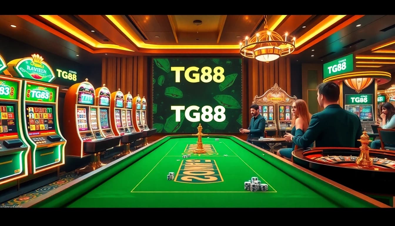 Experience the excitement of TG88 casino games with vibrant tables and thrilling gameplay.