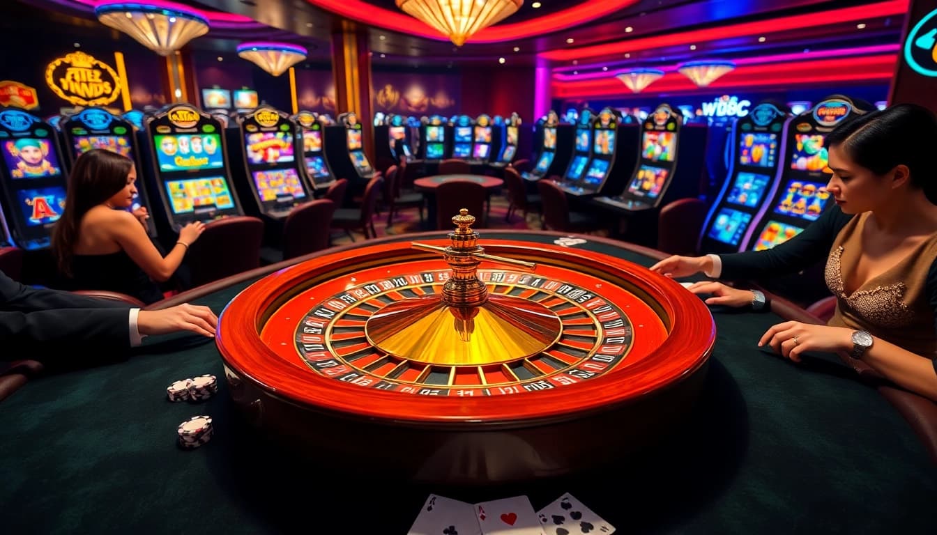 Experience thrilling gameplay at ww88 with vibrant casino tables and exciting slot machines.