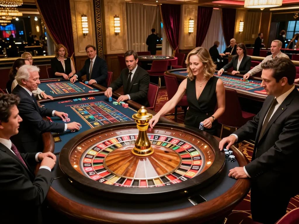 Watch players bet at the thrilling 789win roulette table in an elegant casino