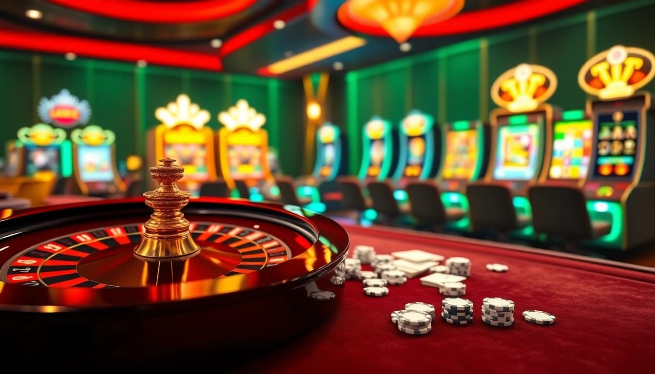 Experience the excitement of v9bet's online casino with vibrant gaming visuals.