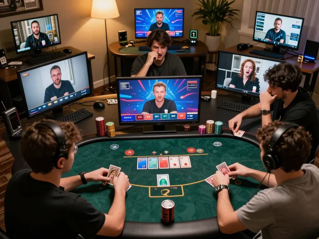 Players engaging in thrilling online poker game at TR88, showcasing vibrant graphics and interactive gameplay.