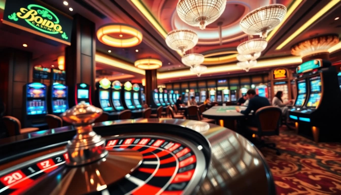 SODO CASINO showcasing roulette and poker action, featuring vibrant gaming atmosphere.