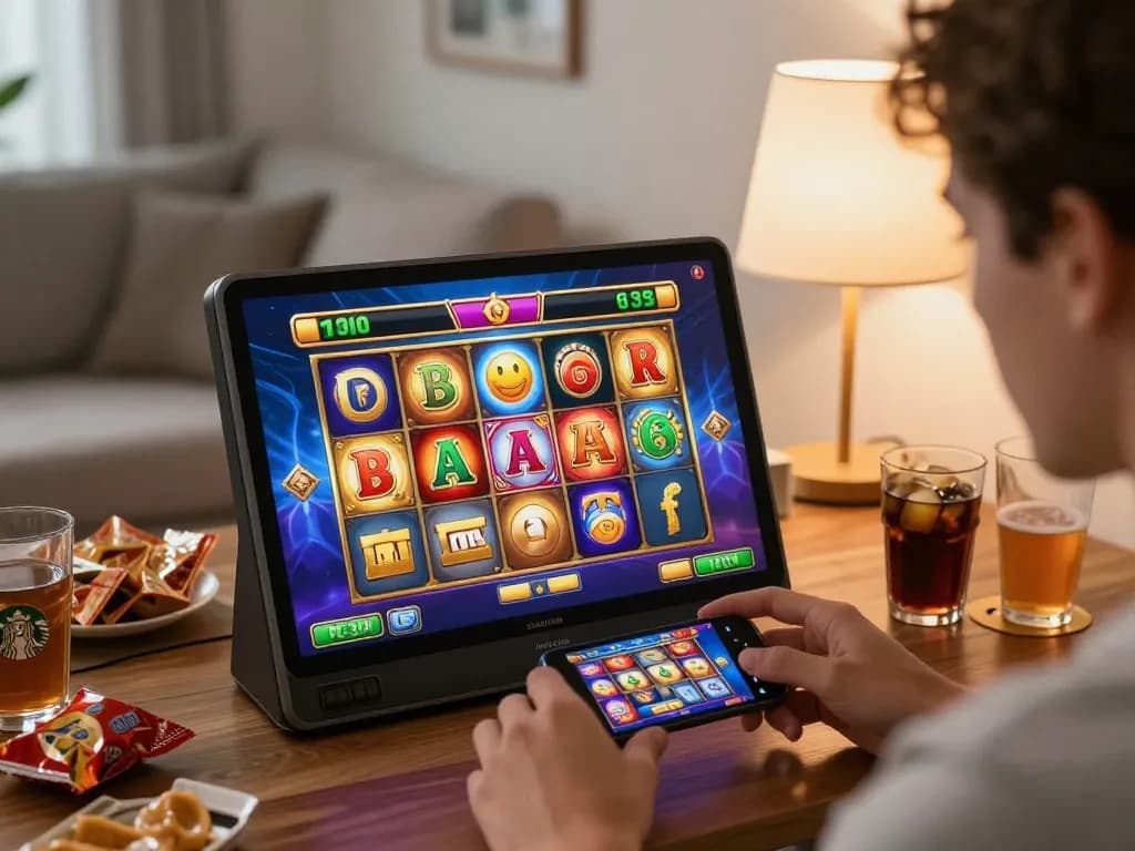 Engaging user experiences with link gacor on smartphone during online slot game.