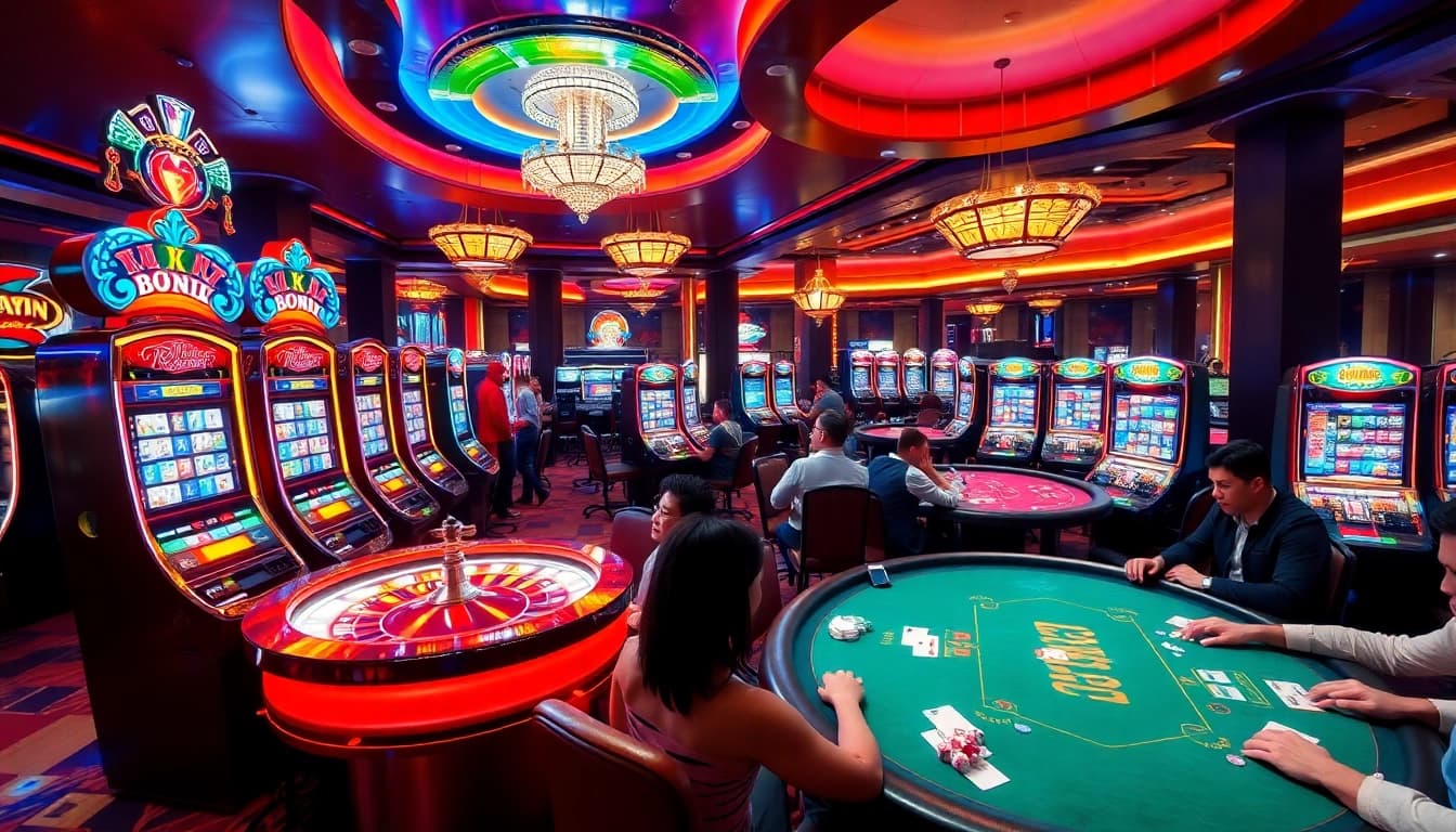 Enjoying vibrant gameplay at 789club, with exciting slot machines and poker tables.