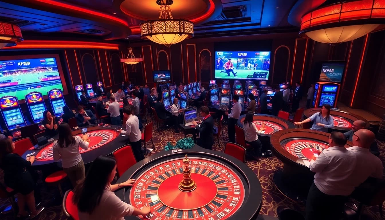 Experience the excitement of KP88 as players enjoy thrilling casino games.